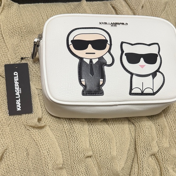 Karl Lagerfeld White crossbody bag with Cartoon Characters - Picture 3 of 7